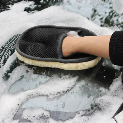 Microfiber Wool Soft Auto Car Washing Glove Cleaning Car Cleaning glove Motorcycle Washer Care Car paint Wash care tools