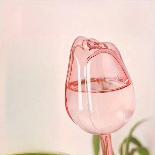 Pink Tulip Plant Watering Balls Suitable for Indoor Outdoor Plants, Automatic Plant Drippers, Automatic Watering Gardening Tools