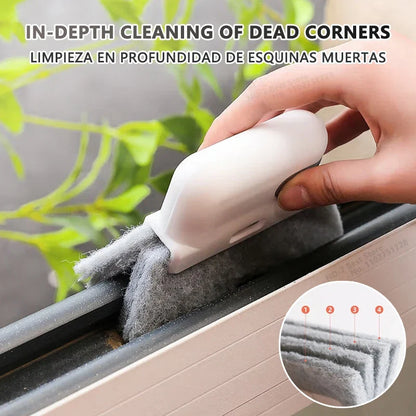 Window Cleaning Brush Windowsill Groove Deadend Cabinet Crevice Brush Removable Household Multifunctional Cleaning Tools