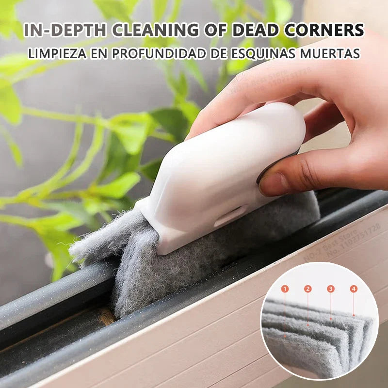 Window Cleaning Brush Windowsill Groove Deadend Cabinet Crevice Brush Removable Household Multifunctional Cleaning Tools