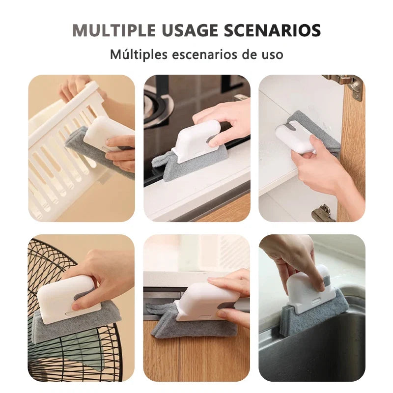 Window Cleaning Brush Windowsill Groove Deadend Cabinet Crevice Brush Removable Household Multifunctional Cleaning Tools