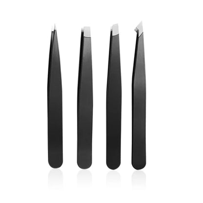 1/4 Pcs Professional Beauty Tool Eyebrow Tweezers Set Stainless Steel Eyebrow Forceps Set For Facial Hair Inward Growing women