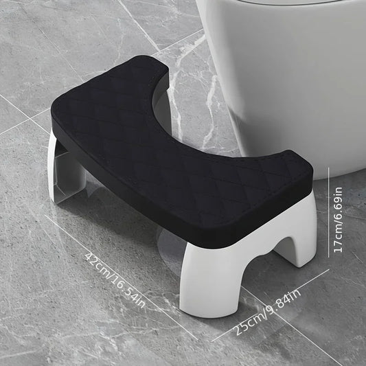 1PC Thick Anti-Slip Toilet Stool - Ergonomic Squatting Footstool for Bathroom, Adult Squat Potty